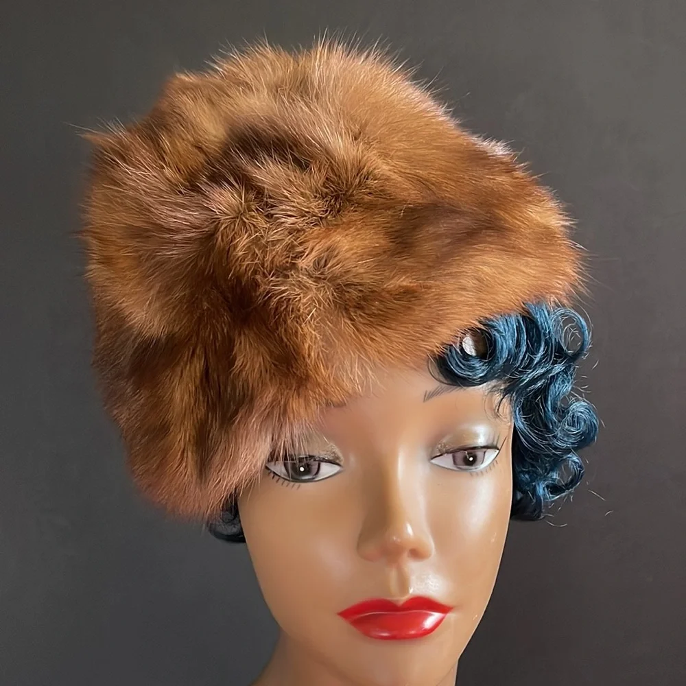 Vintage Mink Fur Tam Hat - Picture 5 of 14